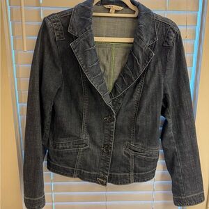 CAbi Women's Dark Blue Denim Blazer